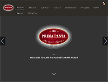 Tablet Screenshot of cafeprimapasta.com